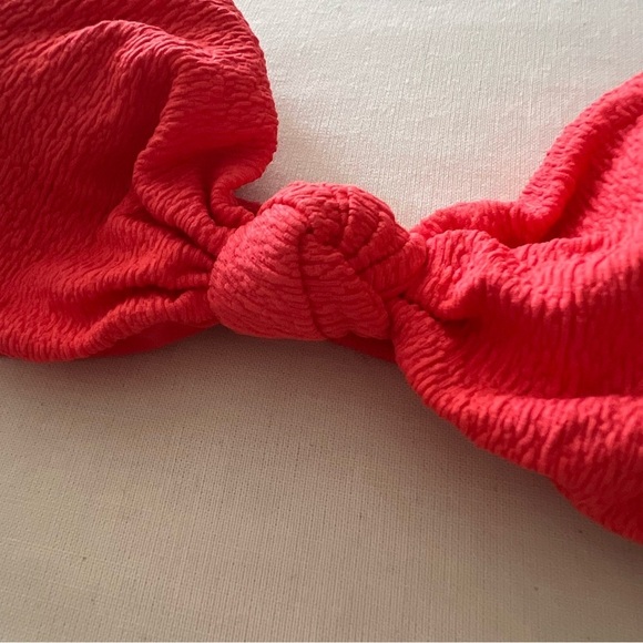 Vix by Paula Hermanny Firenze Erin Knot Top in Coral - Picture 10 of 16